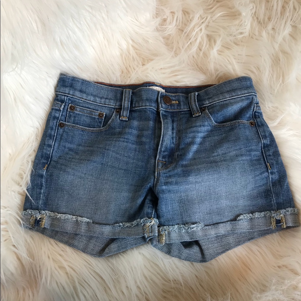 J Crew Denim Cuffed Shorts